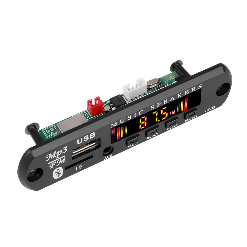 Kebidu Bluetooth 5.0 Car Kit Wireless MP3 Decoder Board Audio 9V-12V WMA Car Music Player Module Lossless Audio USB AUX Kebidu Bluetooth 5.0 Car Kit Wireless MP3 Decoder Board Audio 9V-12V WMA Car Music Player Module Lossless Audio USB AUX