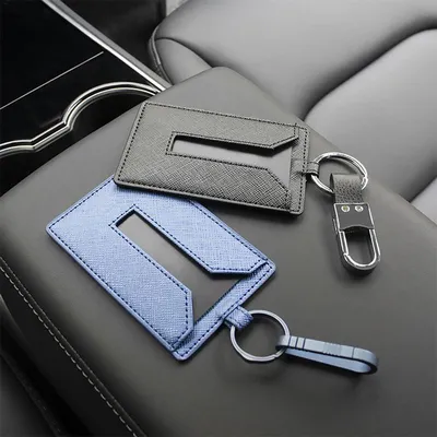 Key Card Holder Leather Keychain Key Card Holder Leather Keychain