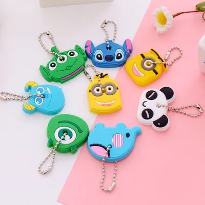 Key Cover Caps Cute Cartoon Designs