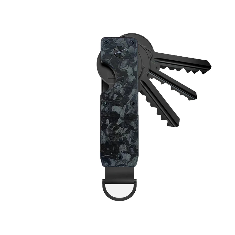 Key Organizer Compact Holder Metal Key Chain Minimalist key case holder for keychain Secures 1-5 Keys Key Organizer Compact Holder Metal Key Chain Minimalist key case holder for keychain Secures 1-5 Keys