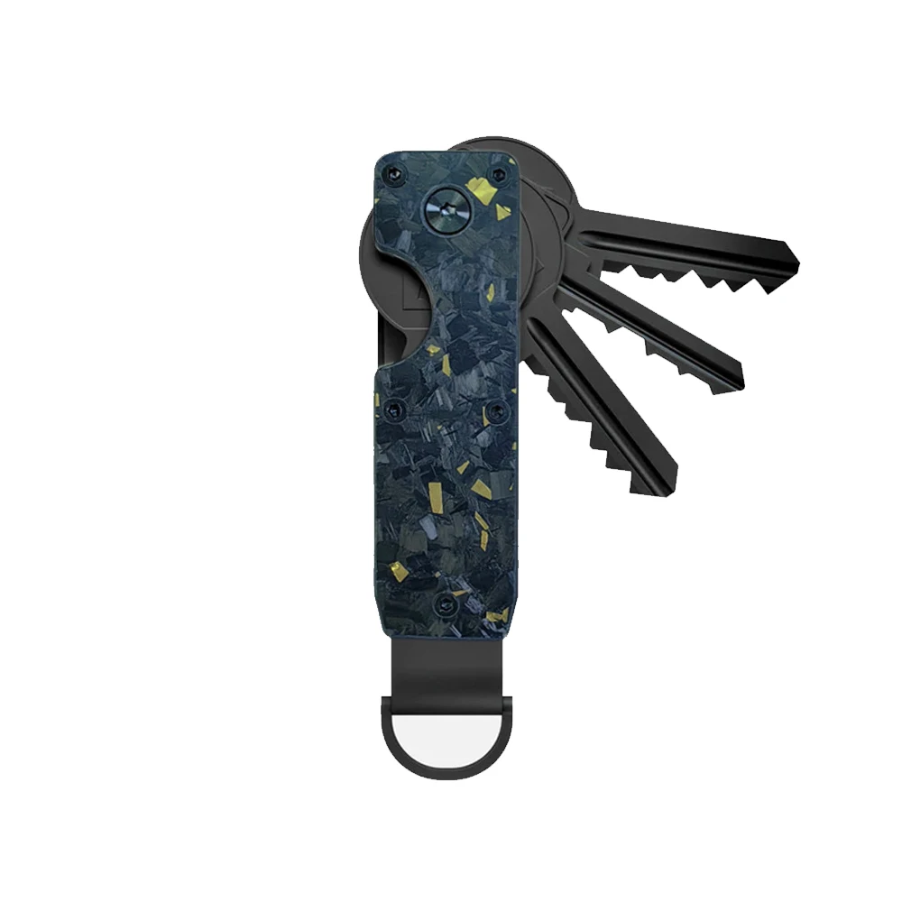 Key Organizer Compact Holder Metal Key Chain Minimalist key case holder for keychain Secures 1-5 Keys Key Organizer Compact Holder Metal Key Chain Minimalist key case holder for keychain Secures 1-5 Keys