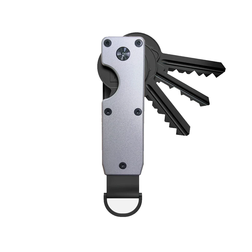 Key Organizer Compact Holder Metal Key Chain Minimalist key case holder for keychain Secures 1-5 Keys Key Organizer Compact Holder Metal Key Chain Minimalist key case holder for keychain Secures 1-5 Keys