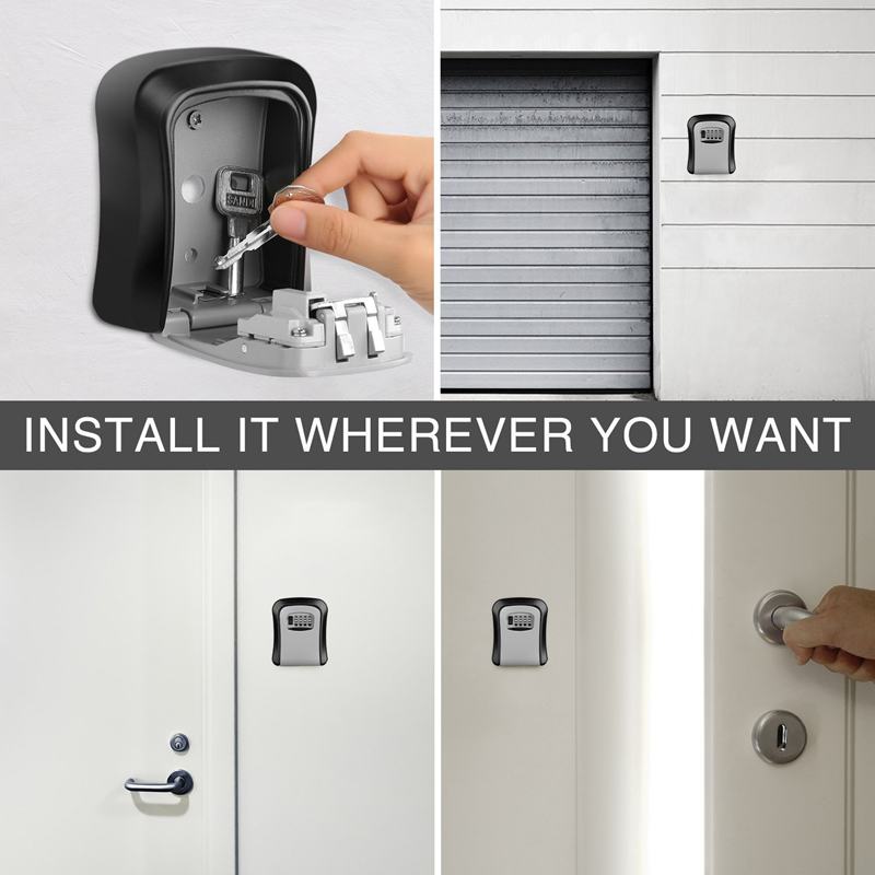 Key Safe Lock Box 4 Digit Lock Key Safe Lock Box 4 Digit Lock