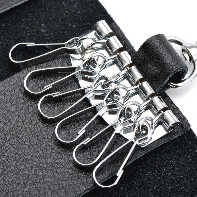 Key Wallet Leather Key Holder Keychain
