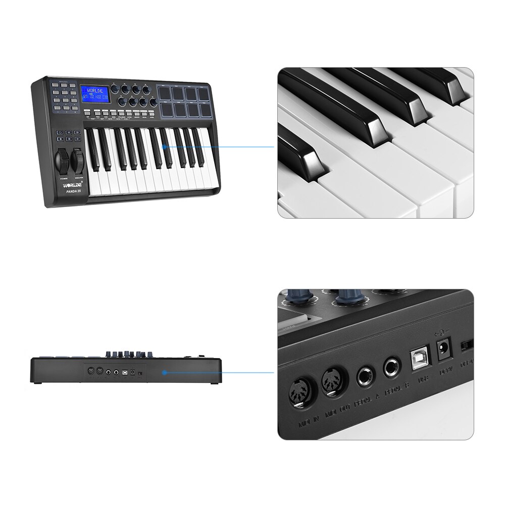 Keyboard with Drum Pad Mini Instrument Keyboard with Drum Pad Mini Instrument