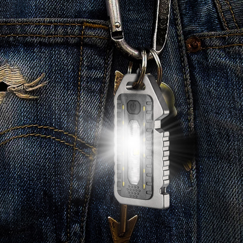 Keychain Flashlights Mini Led Light Selfdefense Whistle Multifunctional Portable Rechargeable 10W Built In Battery For Keychain Flashlights Mini Led Light Selfdefense Whistle Multifunctional Portable Rechargeable 10W Built In Battery For