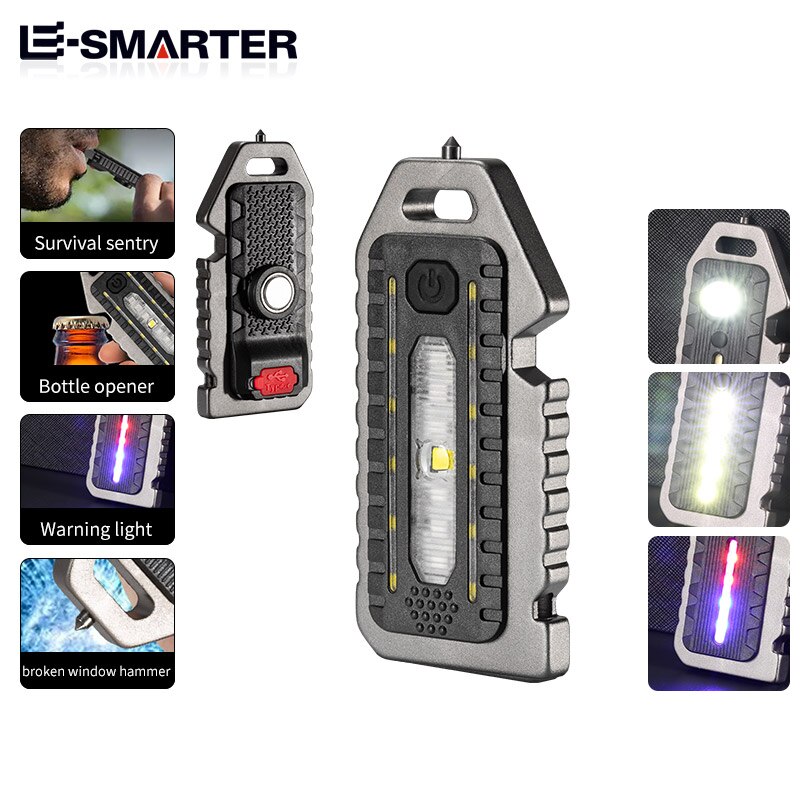 Keychain Flashlights Mini Led Light Selfdefense Whistle Multifunctional Portable Rechargeable 10W Built In Battery For Keychain Flashlights Mini Led Light Selfdefense Whistle Multifunctional Portable Rechargeable 10W Built In Battery For