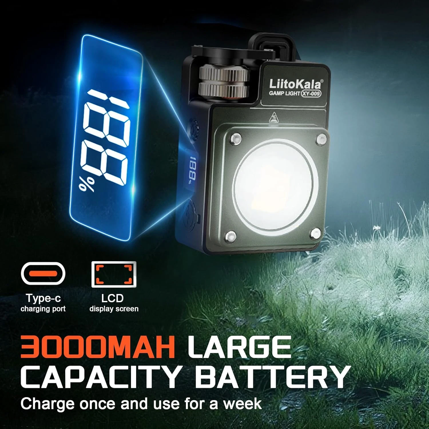 Keychain Light 120-3500LM Rechargeable Flashlight Multifunctional Portable 3000mAh Battery Work Light