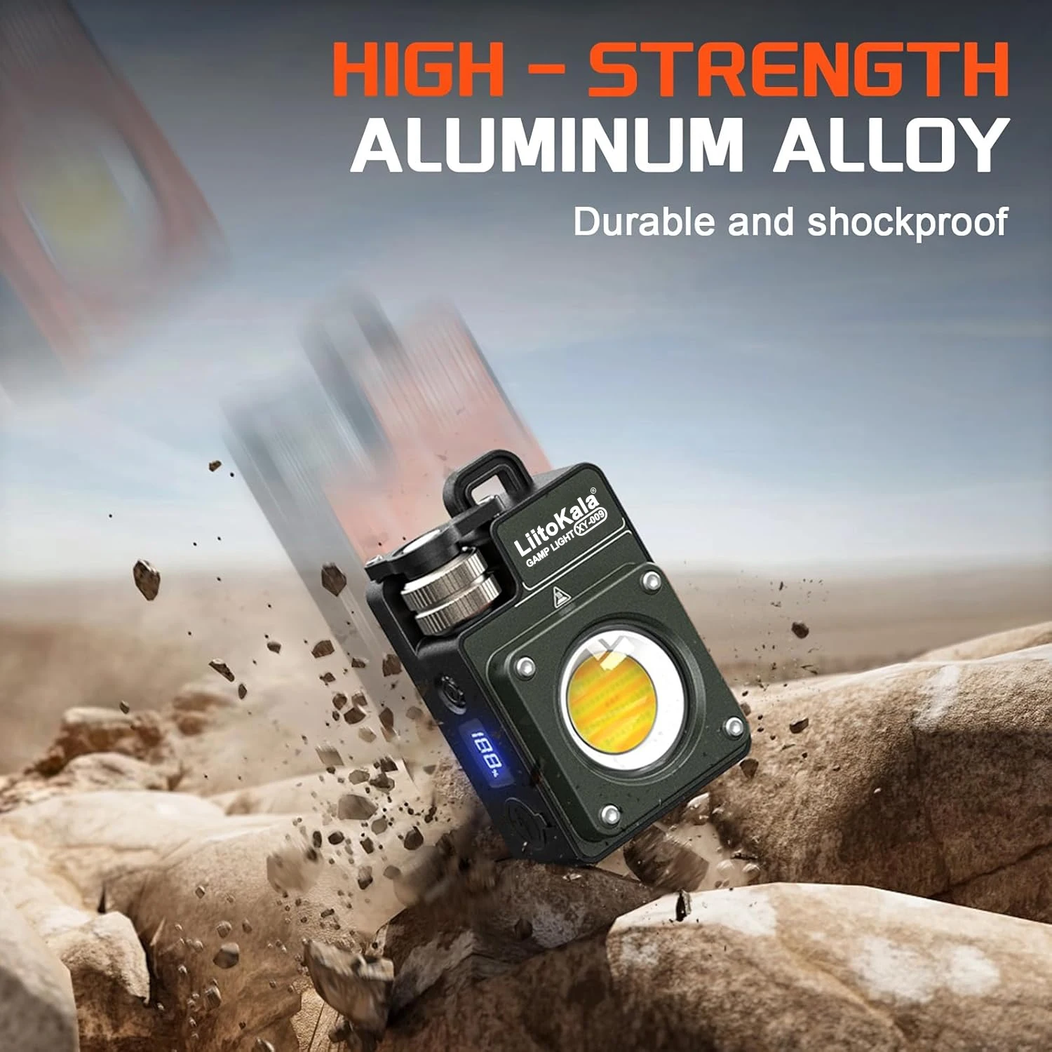 Keychain Light 120-3500LM Rechargeable Flashlight Multifunctional Portable 3000mAh Battery Work Light