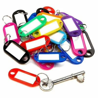Keychain Tags ID Labels (30 Pcs)