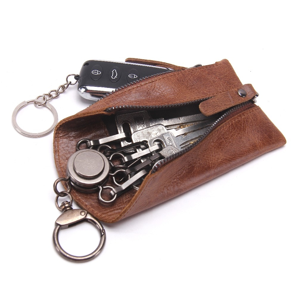 Keyholder Wallet Leather Keychain