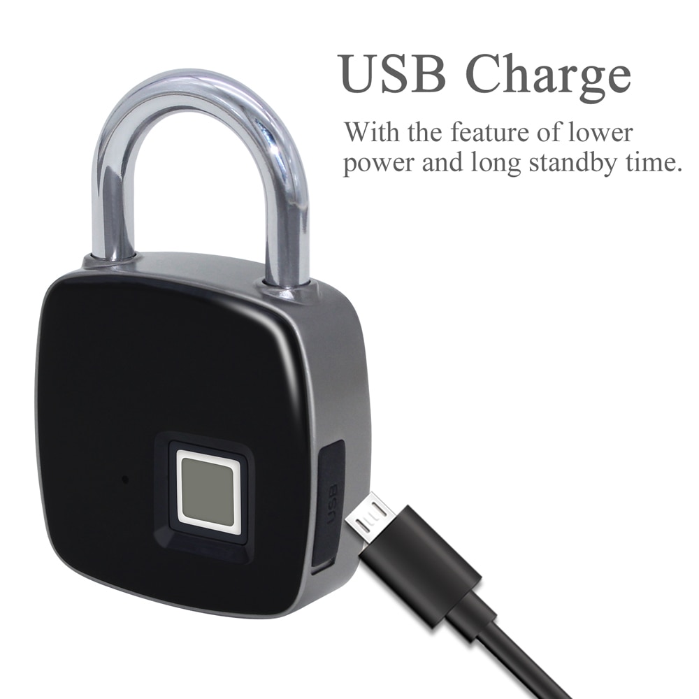 Keyless Door Lock Fingerprint Padlock Keyless Door Lock Fingerprint Padlock