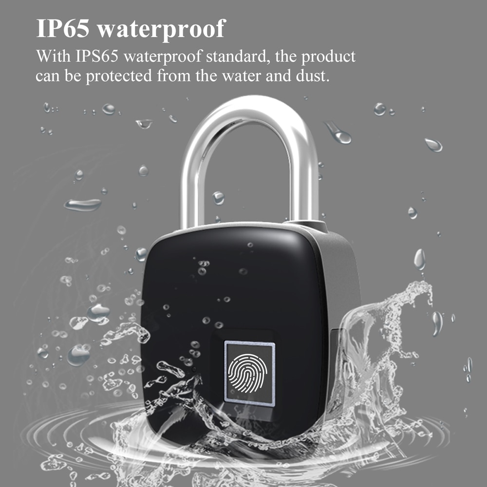 Keyless Door Lock Fingerprint Padlock Keyless Door Lock Fingerprint Padlock