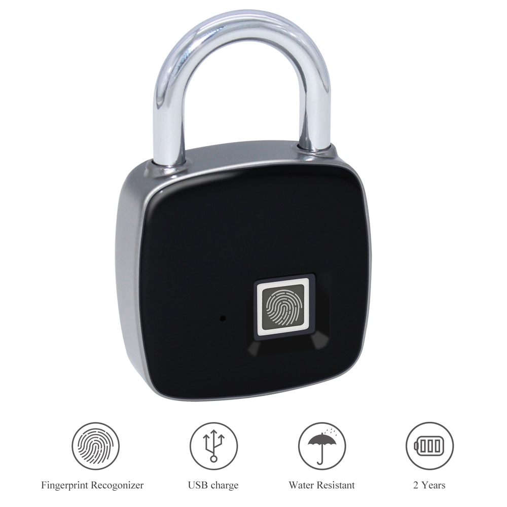 Keyless Door Lock Fingerprint Padlock Keyless Door Lock Fingerprint Padlock