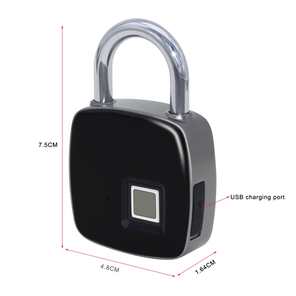 Keyless Door Lock Fingerprint Padlock Keyless Door Lock Fingerprint Padlock