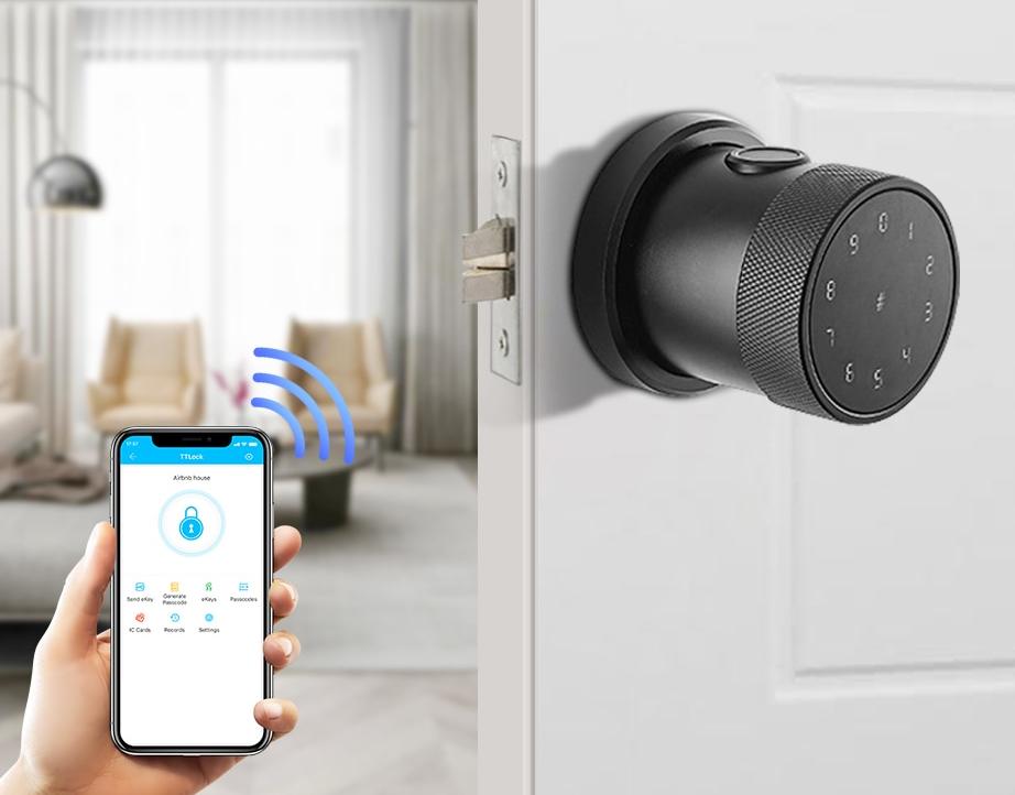 Keyless Entry Door Lock Electronic Knob