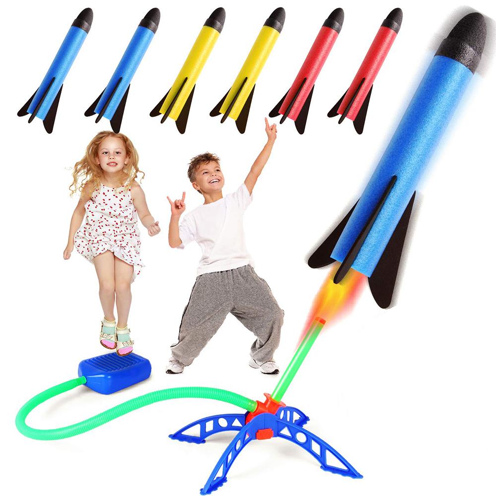 Kid Air Rocket Foot Pump Launcher Outdoor Air Pressed Stomp Soaring Rocket Toys Child Play Set Jump Sport Games Toys Kid Air Rocket Foot Pump Launcher Outdoor Air Pressed Stomp Soaring Rocket Toys Child Play Set Jump Sport Games Toys