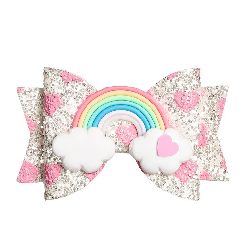 Kid Hair Bow Clip-On Hair Accessory Kid Hair Bow Clip-On Hair Accessory