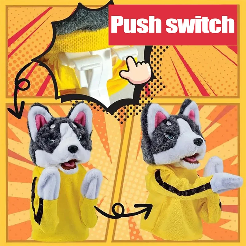 Kid Kung Fu Husky Gloves Toy Fighting Dog Boxing Hand Puppet Hand Finger Plush Doll Interactive Battle 1 2 Playeres Kid Kung Fu Husky Gloves Toy Fighting Dog Boxing Hand Puppet Hand Finger Plush Doll Interactive Battle 1 2 Playeres