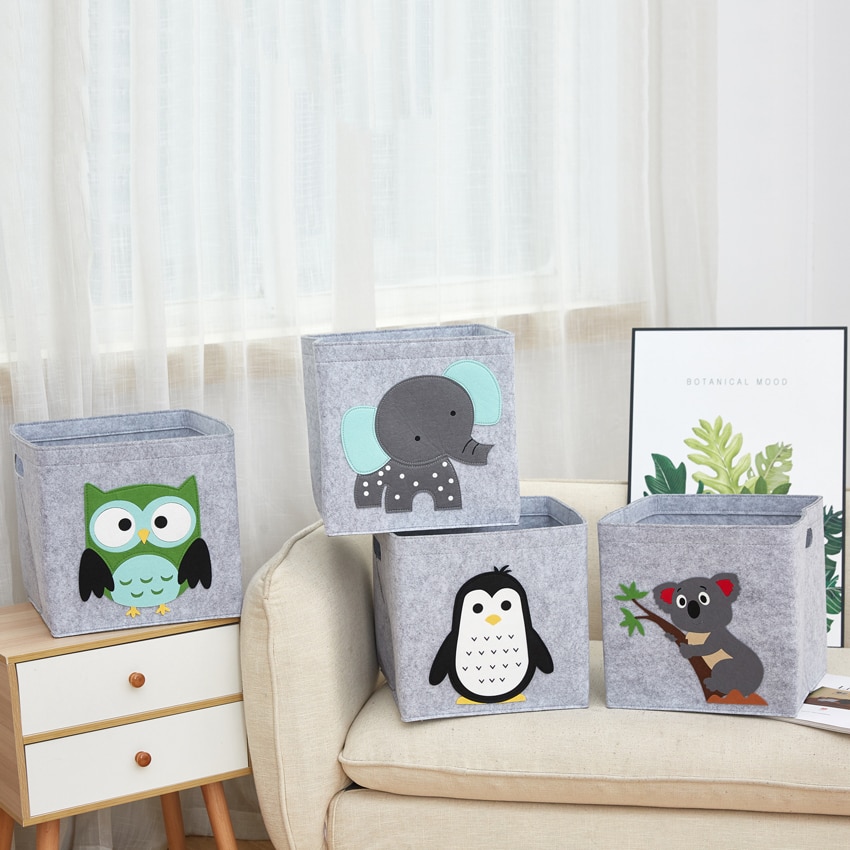 Kid's Animal Toy Box Storage Cube