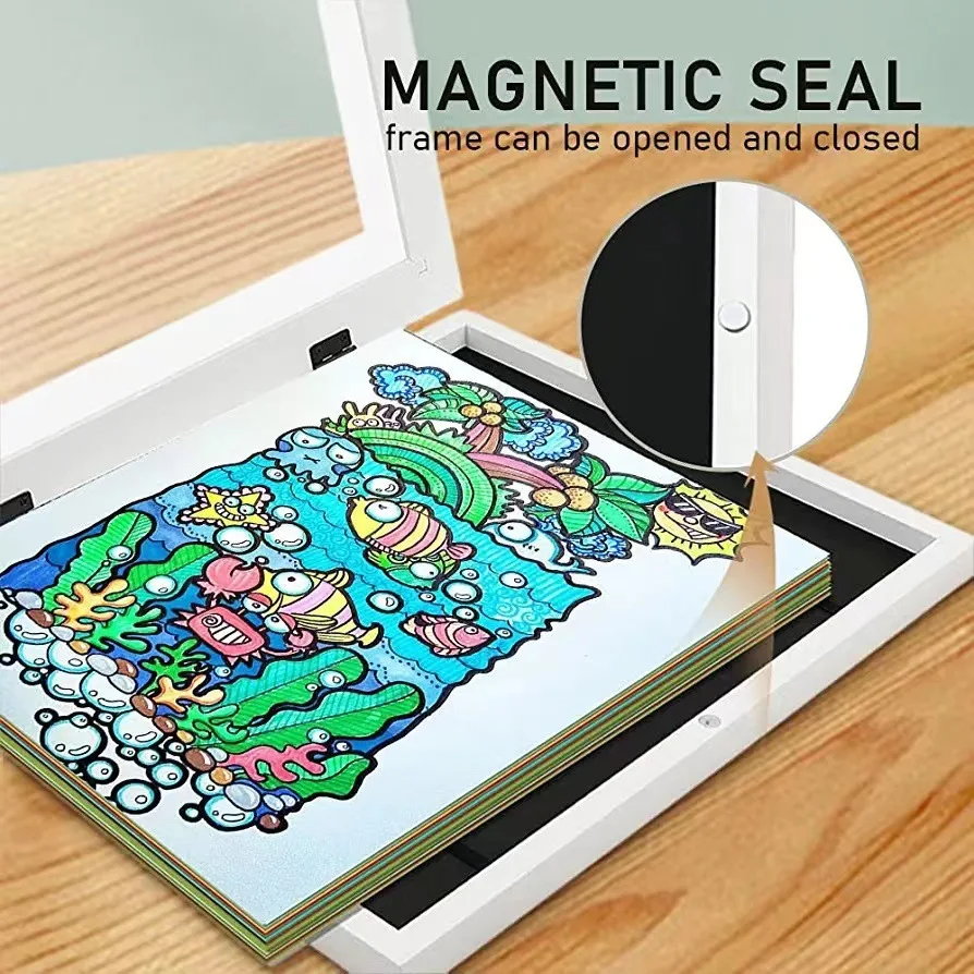 Kids Art Frames Magnetic Front Open Changeable Display Home Decor Kids Frametory For Poster Photo Drawing Paintings Kids Art Frames Magnetic Front Open Changeable Display Home Decor Kids Frametory For Poster Photo Drawing Paintings