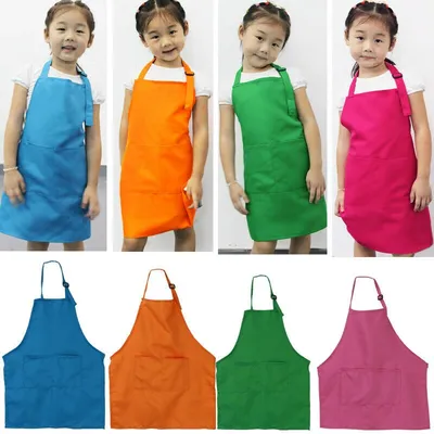 Kid's Baking Apron with Front Pockets Kid's Baking Apron with Front Pockets