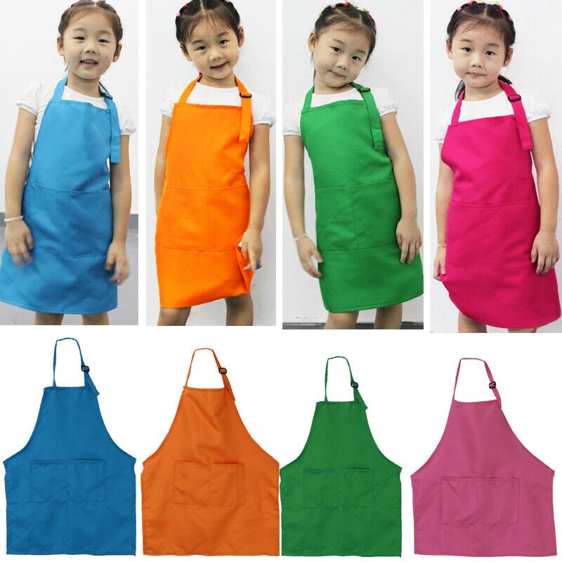 Kid's Baking Apron with Front Pockets Kid's Baking Apron with Front Pockets