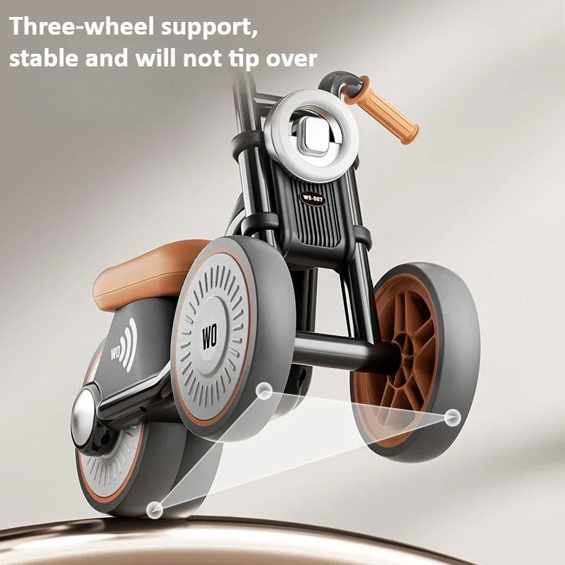 Kids Balance Bike Ride-on Motorcycle Toddler Balance Bike with Music & Lights Sturdy Non-Tip Design Quiet Wheels for Kids Balance Bike Ride-on Motorcycle Toddler Balance Bike with Music & Lights Sturdy Non-Tip Design Quiet Wheels for