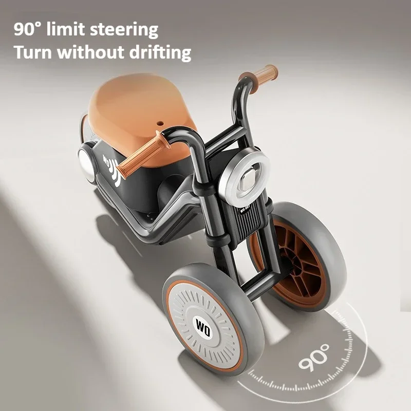 Kids Balance Bike Ride-on Motorcycle Toddler Balance Bike with Music & Lights Sturdy Non-Tip Design Quiet Wheels for Kids Balance Bike Ride-on Motorcycle Toddler Balance Bike with Music & Lights Sturdy Non-Tip Design Quiet Wheels for