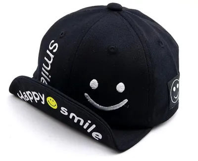 Kids Baseball Caps Smiling Face Design Kids Baseball Caps Smiling Face Design