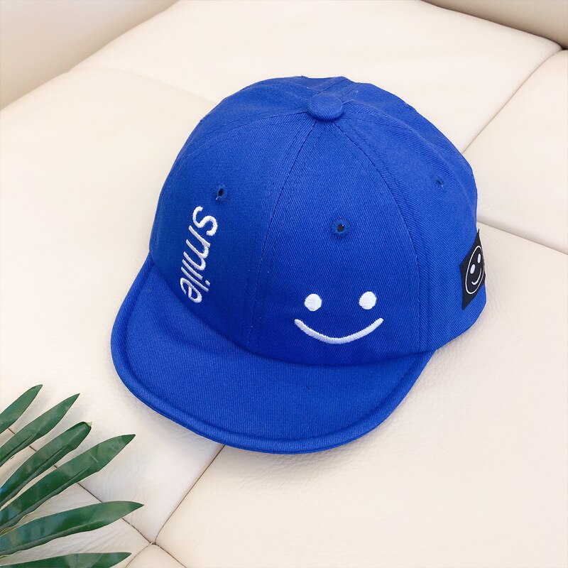 Kids Baseball Caps Smiling Face Design Kids Baseball Caps Smiling Face Design
