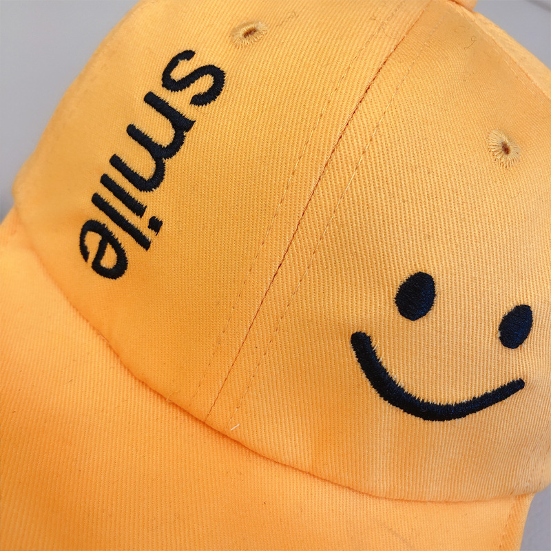 Kids Baseball Caps Smiling Face Design Kids Baseball Caps Smiling Face Design