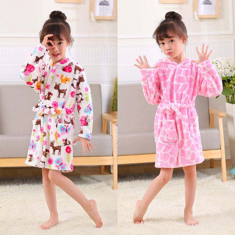 Kids Bathrobe Animal Hooded Towel Kids Bathrobe Animal Hooded Towel