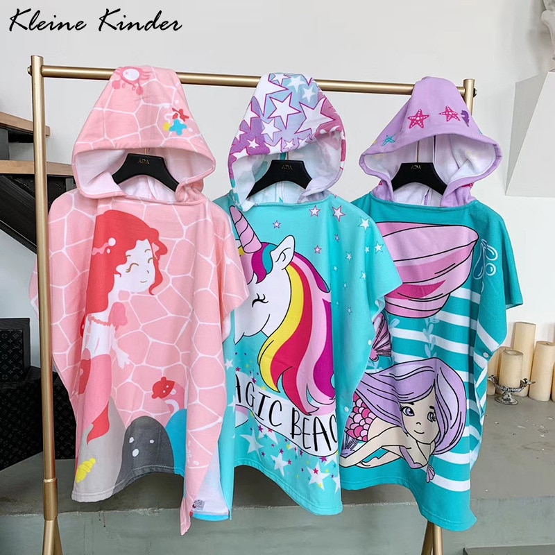 Kids Beach Poncho Microfiber Bath Robe Kids Beach Poncho Microfiber Bath Robe