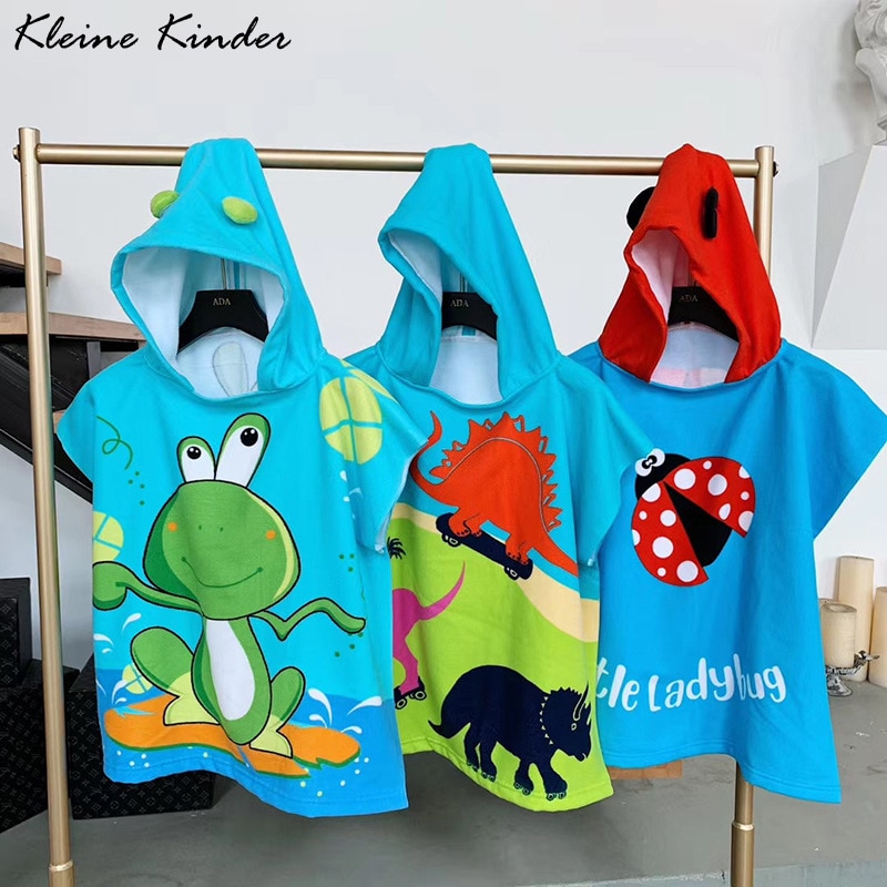 Kids Beach Poncho Microfiber Bath Robe Kids Beach Poncho Microfiber Bath Robe