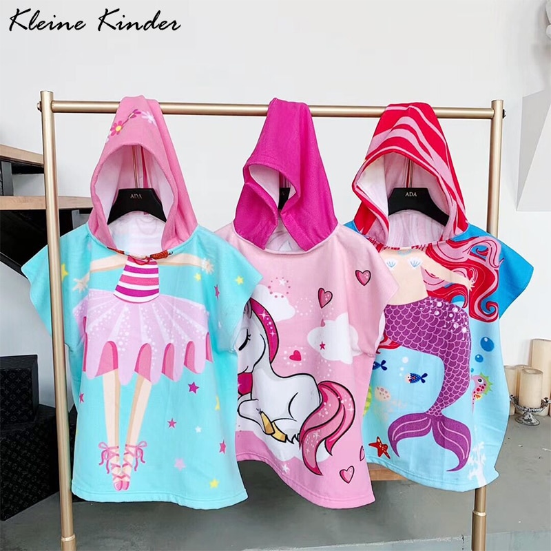 Kids Beach Poncho Microfiber Bath Robe Kids Beach Poncho Microfiber Bath Robe
