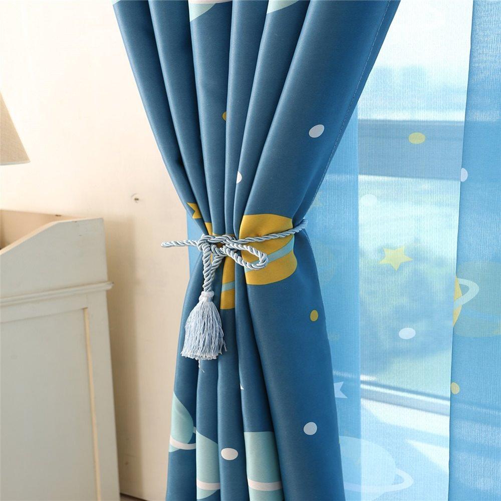 Kids Bedroom Curtain Celestial Body