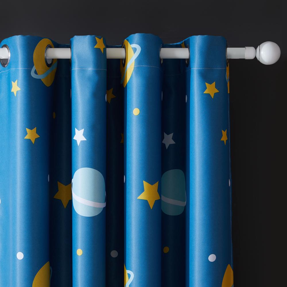 Kids Bedroom Curtain Celestial Body
