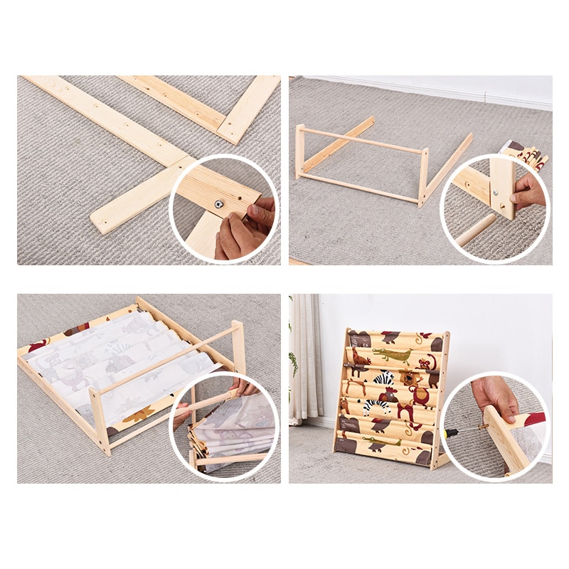 Kid's Bookcase Pocket Bookshelf Kid's Bookcase Pocket Bookshelf