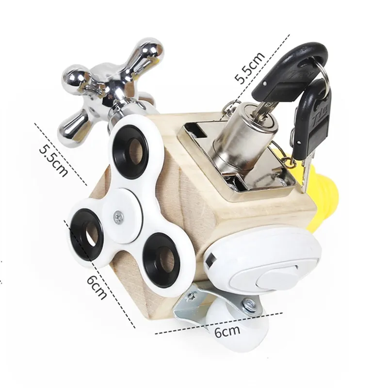 Kids Busy Cube Wooden Fidget Toy Cube Montessori Educational Baby Travel Toys Learning Basic Life Skills Sensory Busy Kids Busy Cube Wooden Fidget Toy Cube Montessori Educational Baby Travel Toys Learning Basic Life Skills Sensory Busy
