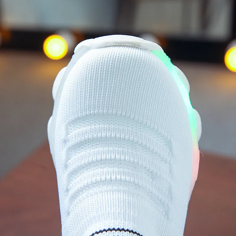 Kids Casual Sneaker Kids Shoes for Girl LED Light Shoes Sports Shoes Luminous Socks Shoes Cozy Young Children Boys
