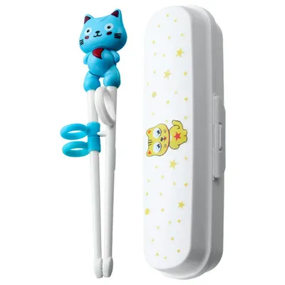 Kids Cat Chopsticks with Case