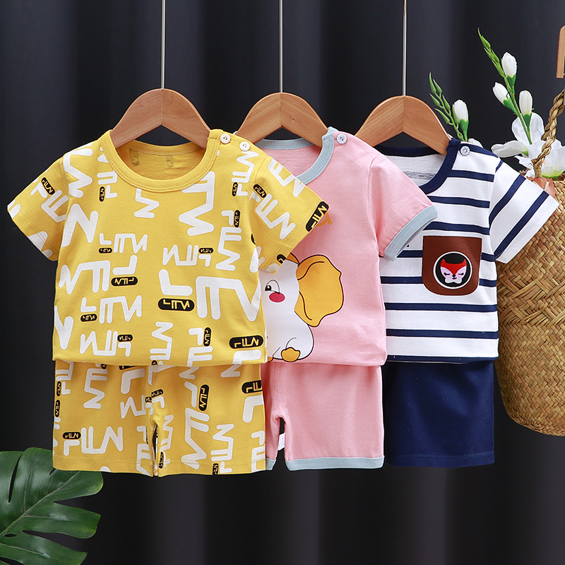 Kids Clothes Set Baby Boy/Girl T-Shirt + Shorts Summer Clothing Cotton Cartoon Casual Boys Tracksuit Children Baby Kids Clothes Set Baby Boy/Girl T-Shirt + Shorts Summer Clothing Cotton Cartoon Casual Boys Tracksuit Children Baby