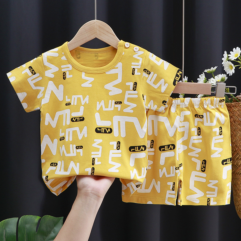 Kids Clothes Set Baby Boy/Girl T-Shirt + Shorts Summer Clothing Cotton Cartoon Casual Boys Tracksuit Children Baby Kids Clothes Set Baby Boy/Girl T-Shirt + Shorts Summer Clothing Cotton Cartoon Casual Boys Tracksuit Children Baby