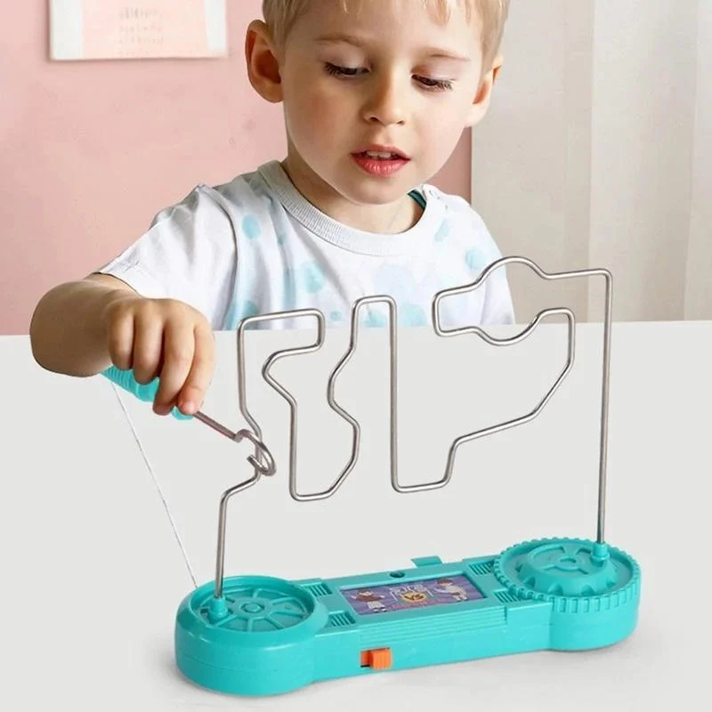 Kids Collison Electric Shock Toy Education Electric Touch Wire Maze Game Party Funny Game Science Experiment Toys for Kids Collison Electric Shock Toy Education Electric Touch Wire Maze Game Party Funny Game Science Experiment Toys for