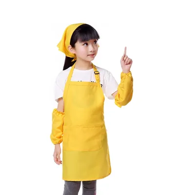 Kids Cooking Apron Cute Adjustable Apron