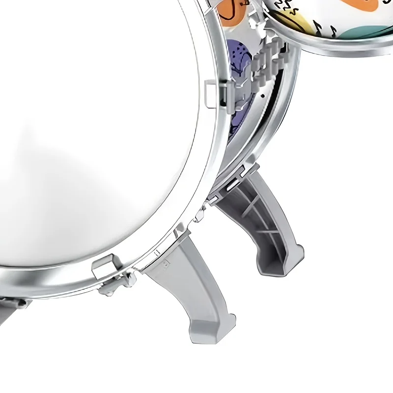 Kids Drum Set Toddler Jazz Drum Kit Toys with Stool Pedal Percussion Musical Instruments Drum Toy Early Education Gift