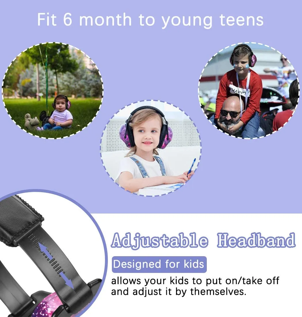 Kids Ear Protection Safety Ear Muffs Noise Reduction Ear Protection Defenders Hearing Protectors for Toddlers Children