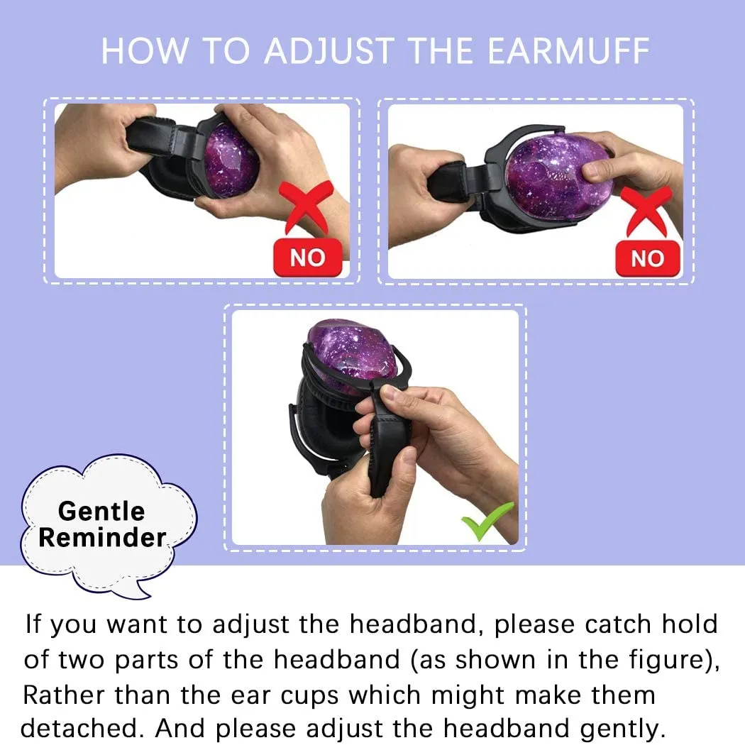 Kids Ear Protection Safety Ear Muffs Noise Reduction Ear Protection Defenders Hearing Protectors for Toddlers Children