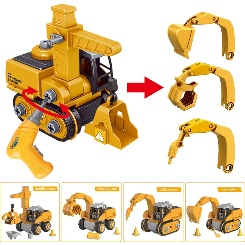 Kids Engineering Vehicle Electric Drill Tool Toys Match Children Educational Assembled Sets Tools For Boys Nut Building Kids Engineering Vehicle Electric Drill Tool Toys Match Children Educational Assembled Sets Tools For Boys Nut Building